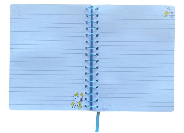 LIBRETA ESPIRAL SNOOPY HOJAS LINEADAS 96HJS A5