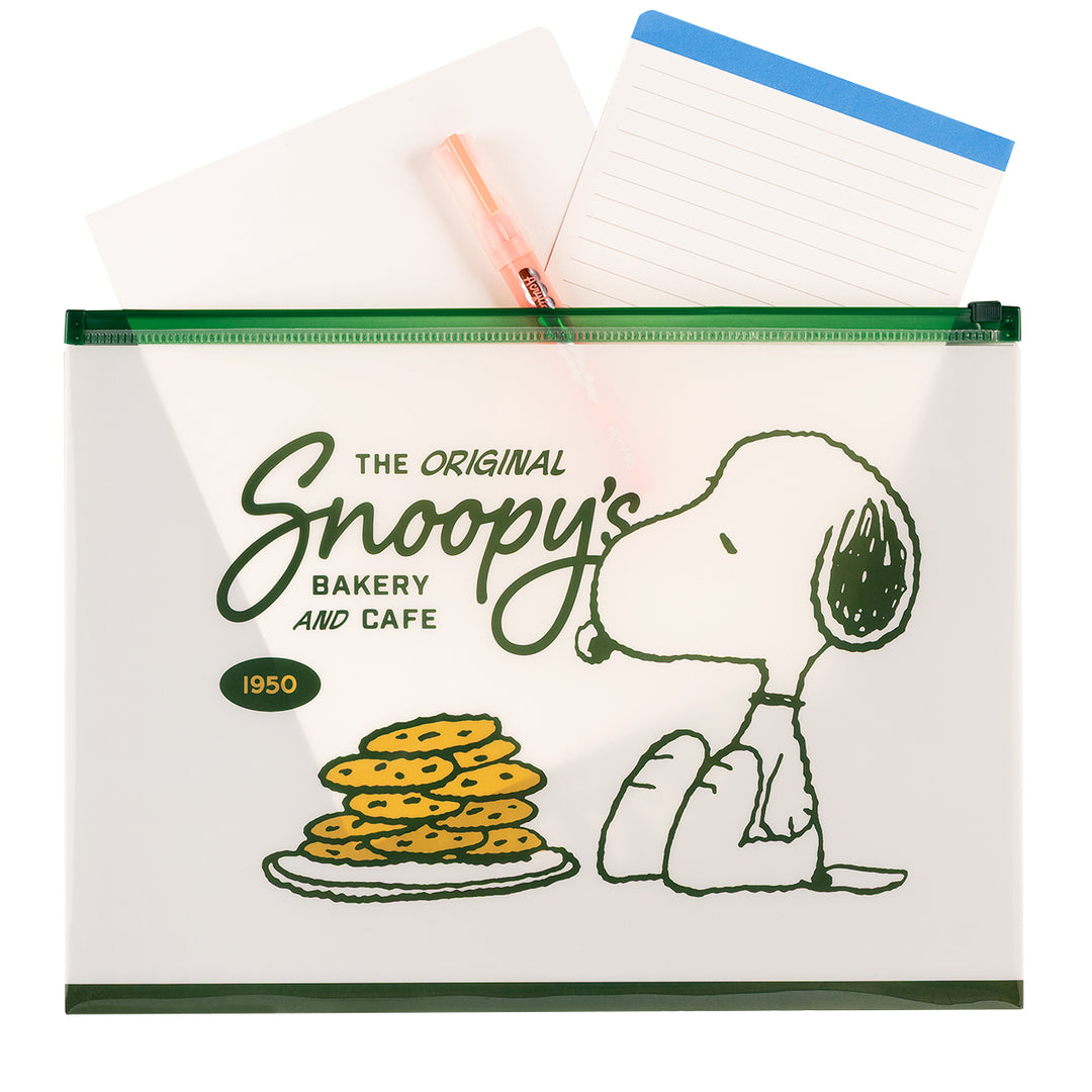 SOBRE A4 CON CIERRE ZIP SNOOPY