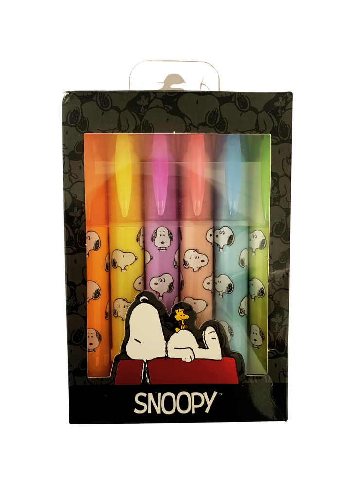 Set de Destacadores Borrables X 6 Snoopy