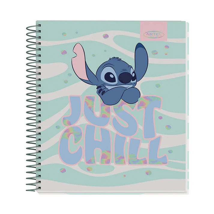 CUADERNO BOOK ARTEL Stitch Waves 120 Hojas