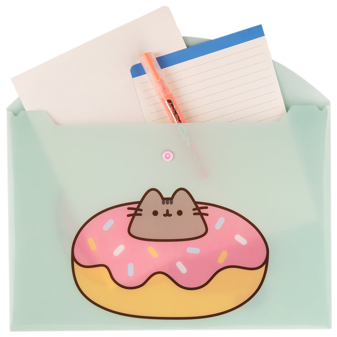 Sobre PP A4 Con Botón Pusheen - Mooving