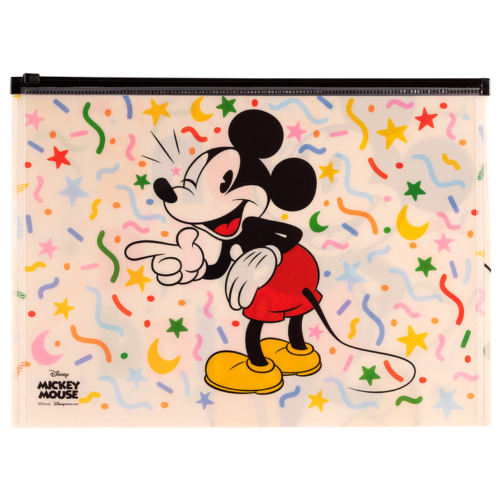SOBRE A4 CON CIERRE ZIP MICKEY AND FRIENDS
