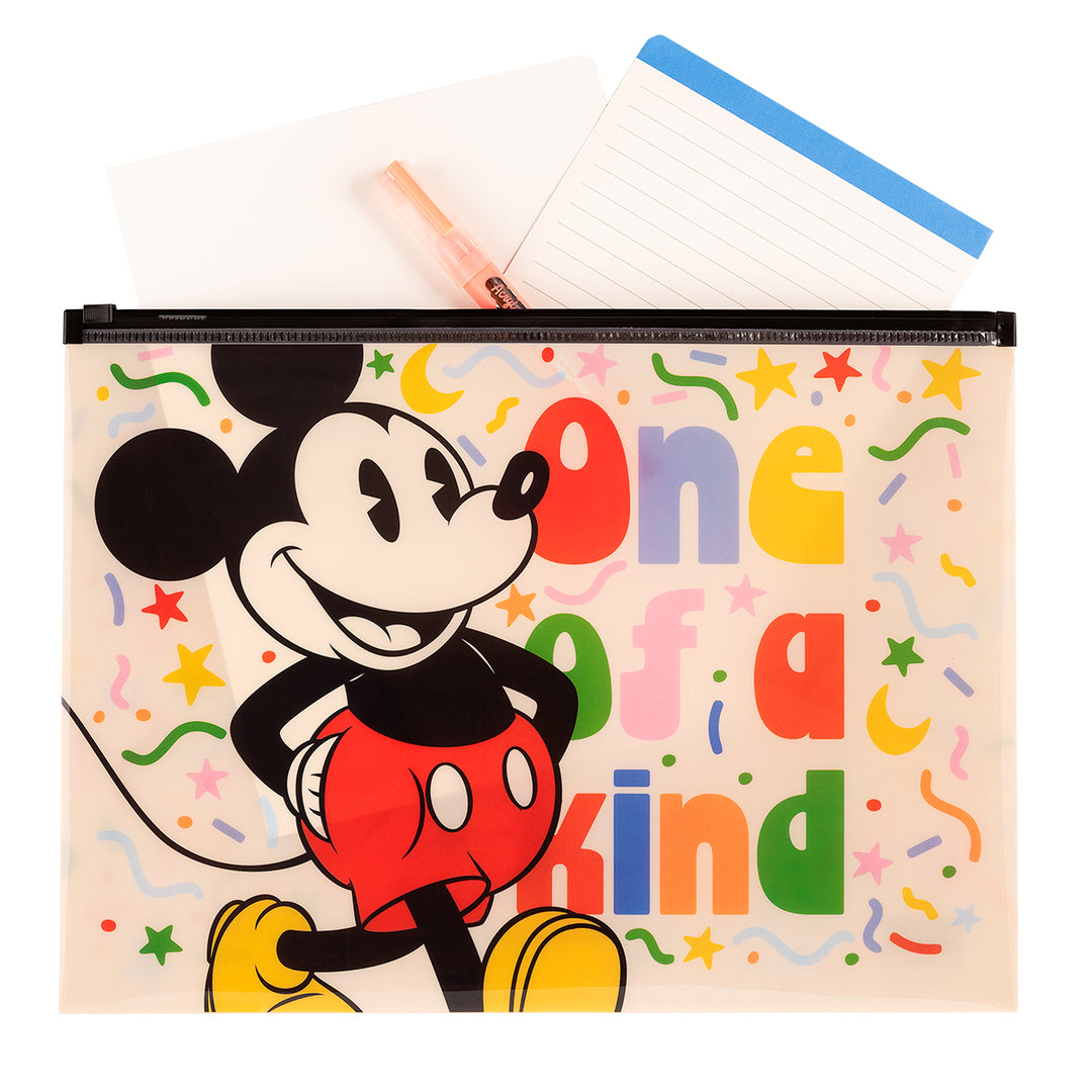 SOBRE A4 CON CIERRE ZIP MICKEY AND FRIENDS