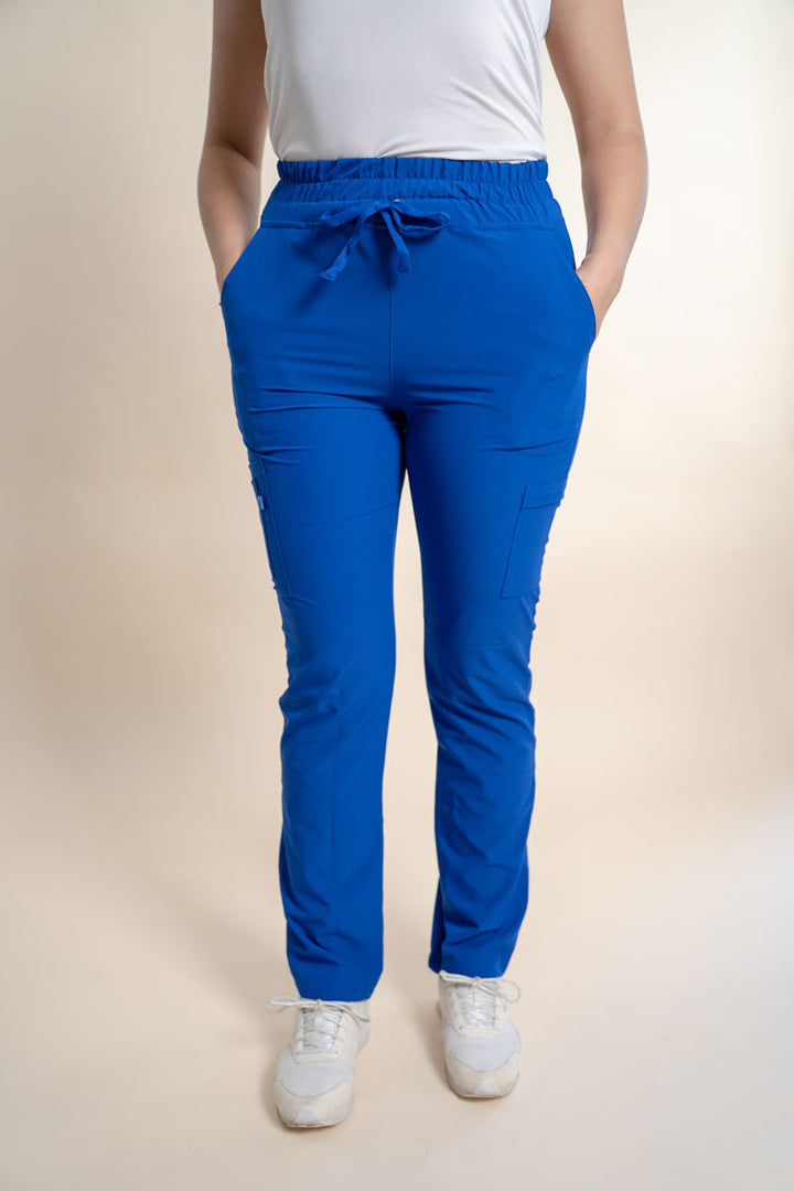 Pantalón Mujer Recto Azul Rey