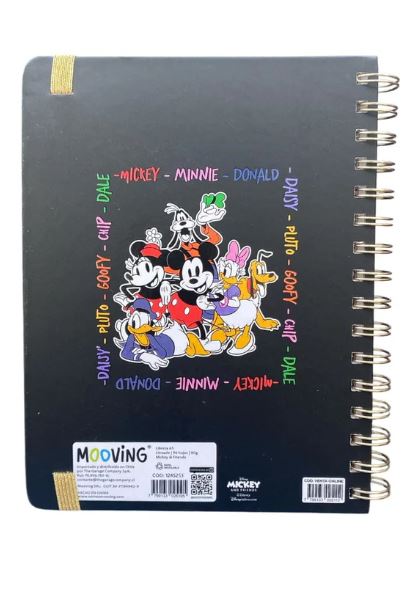 LIBRETA ESPIRAL MICKEY HOJAS LINEADAS 96HJS A5