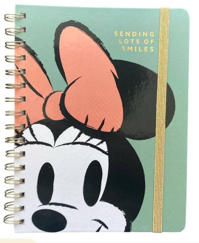 LIBRETA ESPIRAL MINNIE HOJAS LINEADAS 96HJS A5