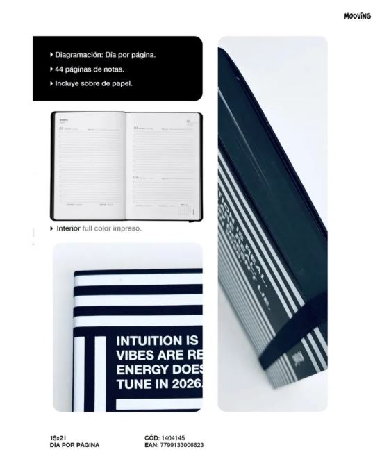 AGENDA BLACK 15X21 pagina por dia