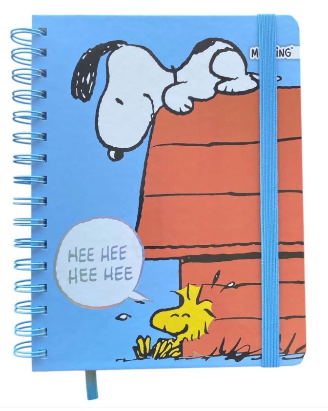 LIBRETA ESPIRAL SNOOPY HOJAS LINEADAS 96HJS A5