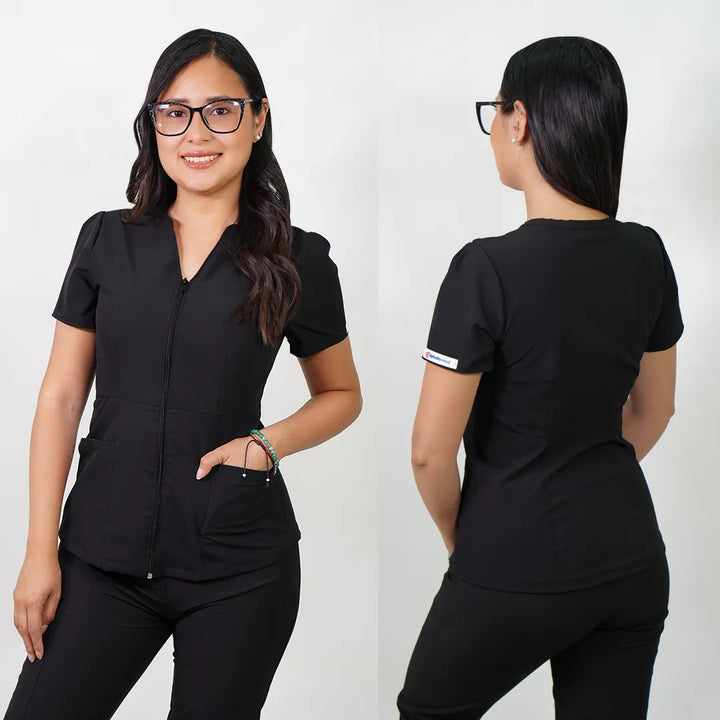 Delantal anti fluidos Mujer Negro AZALEA-8