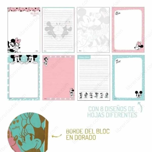 Mooving - Block de notas Mickey y Minnie