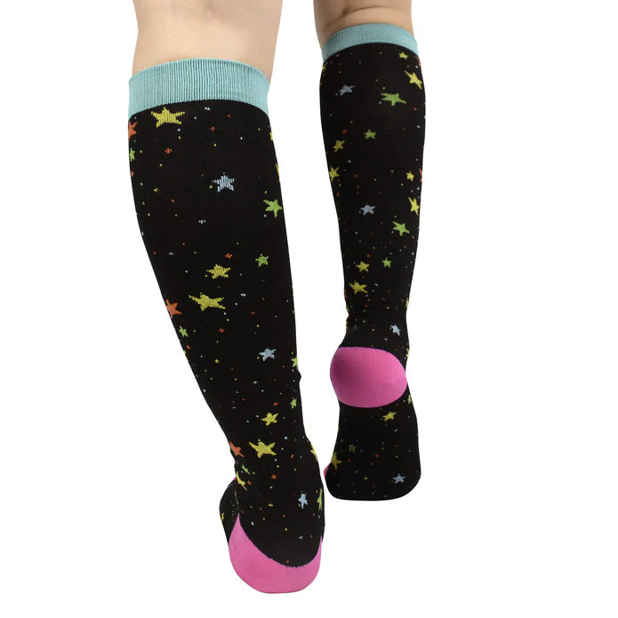 Medias de Compresión Estrellas Colores L-XL