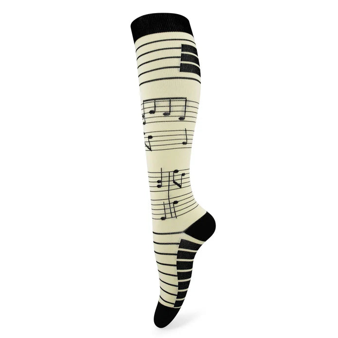 Medias de Compresión Partitura Musical L-XL