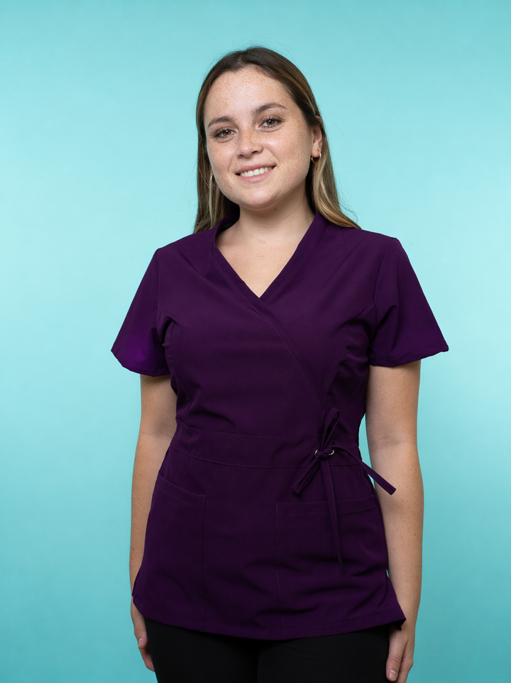 Top Mujer Cinta Morado Obispo