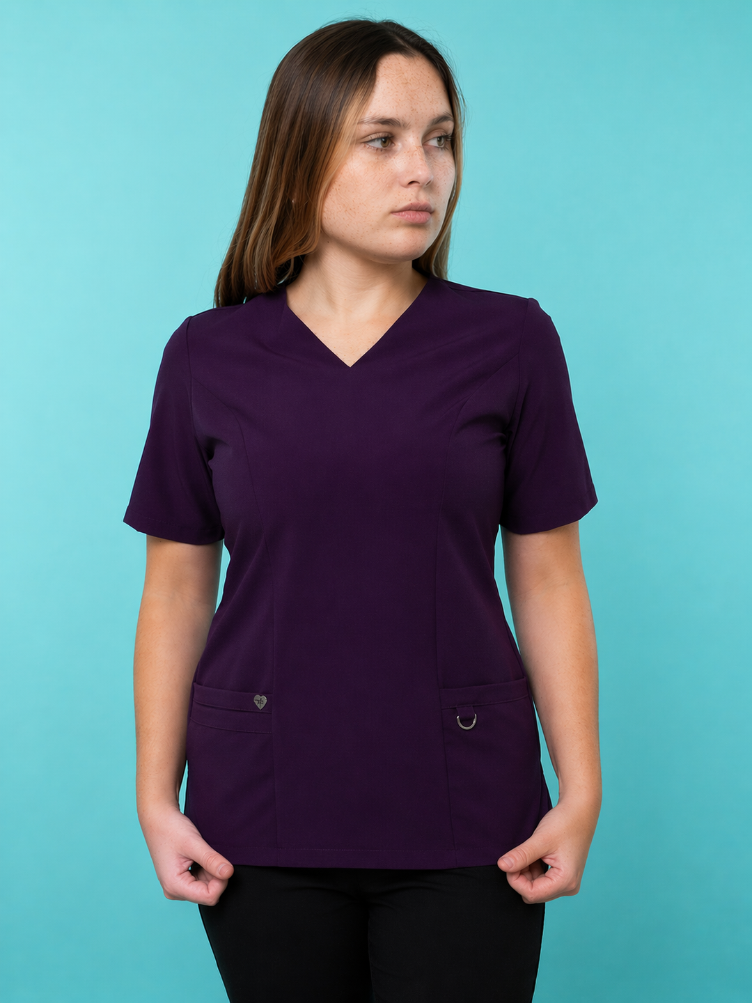 Top Mujer Sin-Tachas Morado Obispo