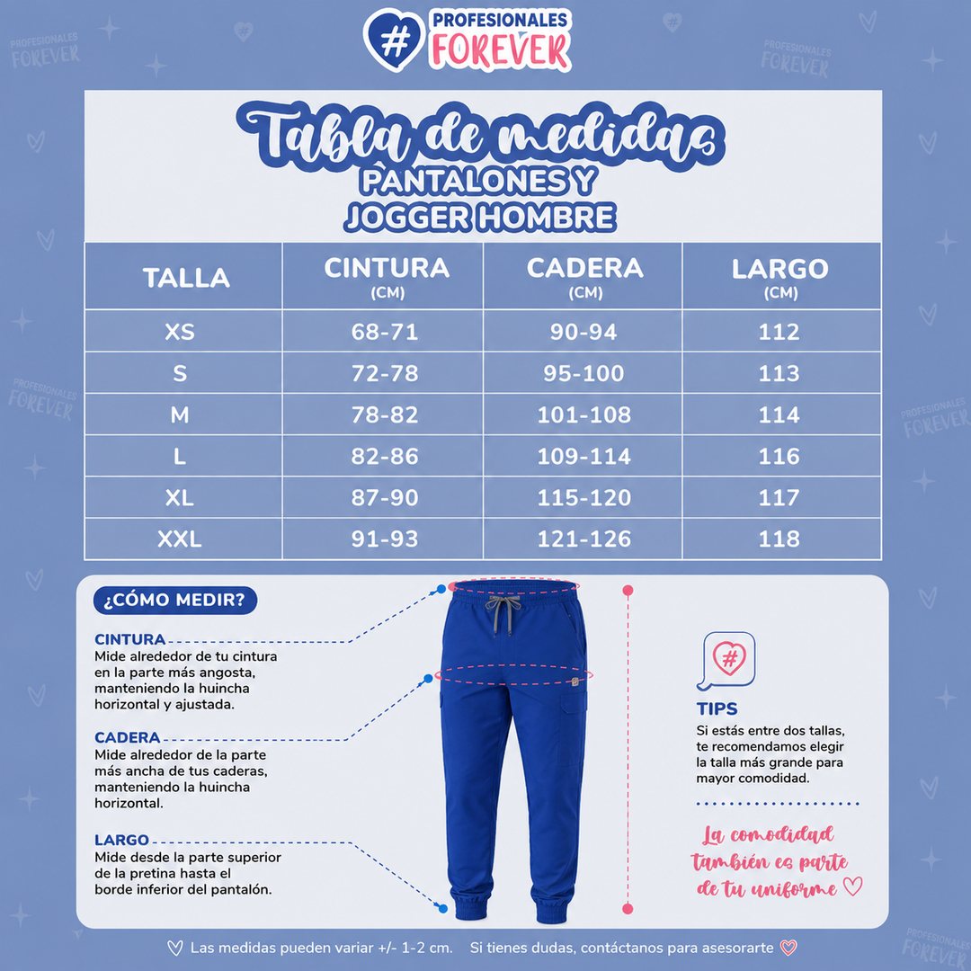 Jogger Hombre Azul Rey