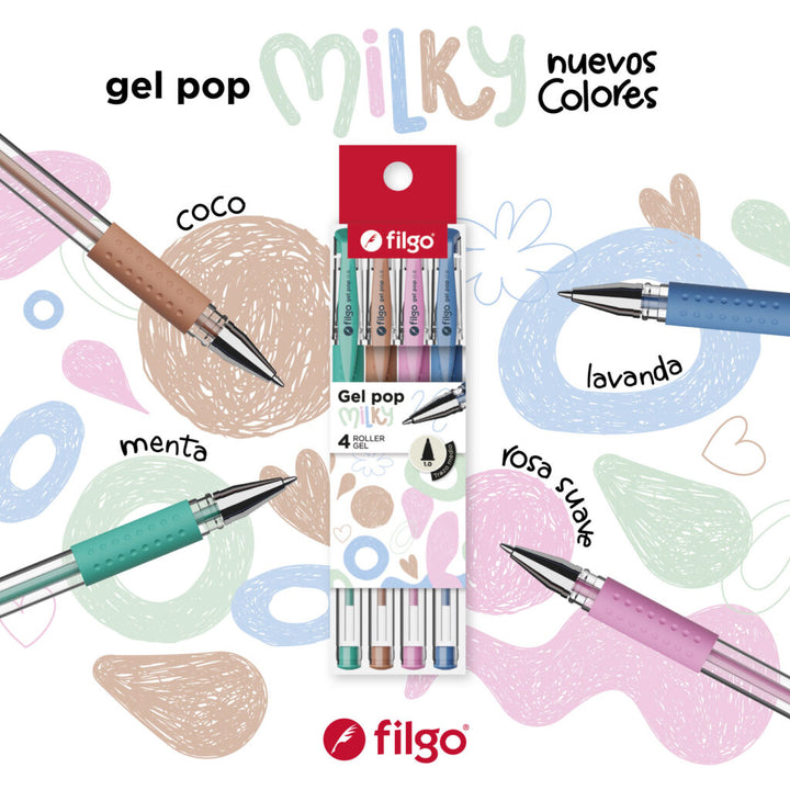 ESTUCHE ROLLER GEL POP MILKY
