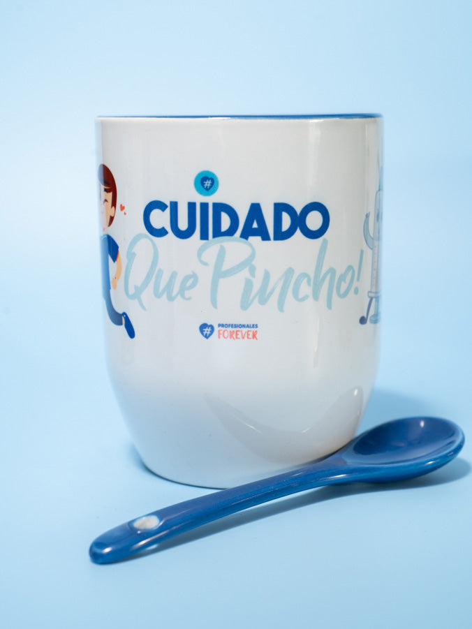 Taza Enfermero Cuidado que Pincho con Cuchara