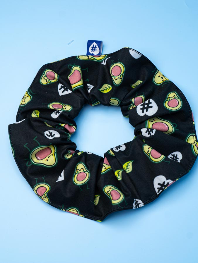 Scrunchies Palta Negro