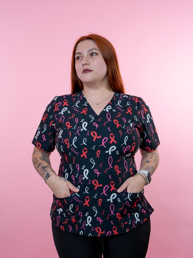 TOP ANTIFLUIDO CANCER COLORES NEGRO