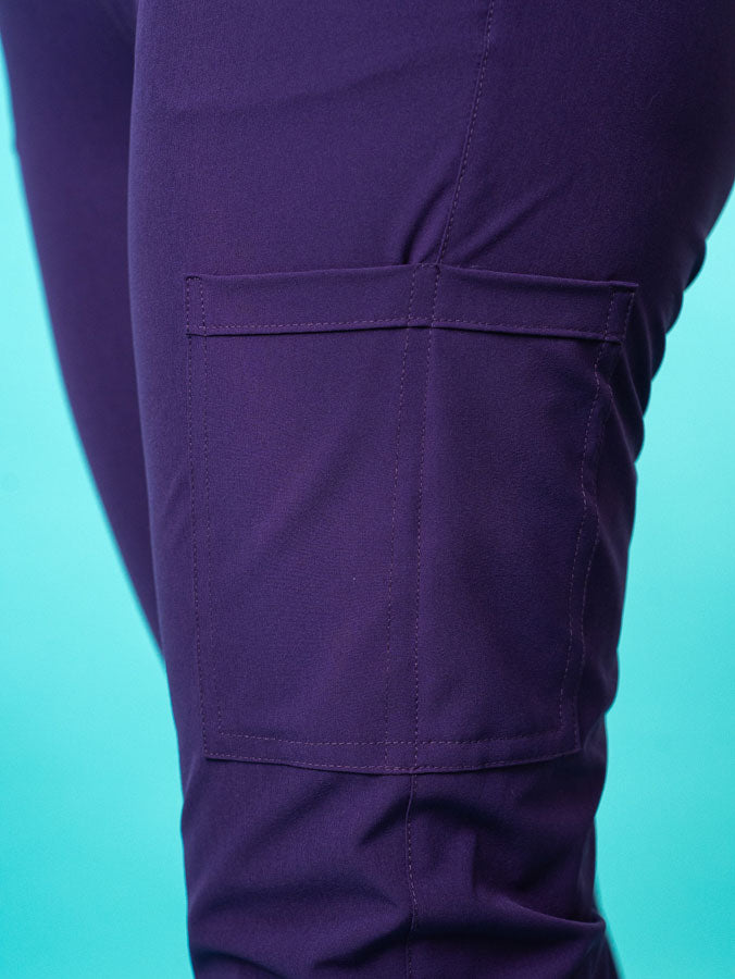 Pantalón Mujer Recto Morado