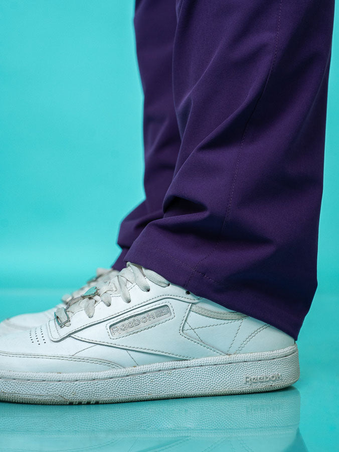 Pantalón Mujer Recto Morado Obispo