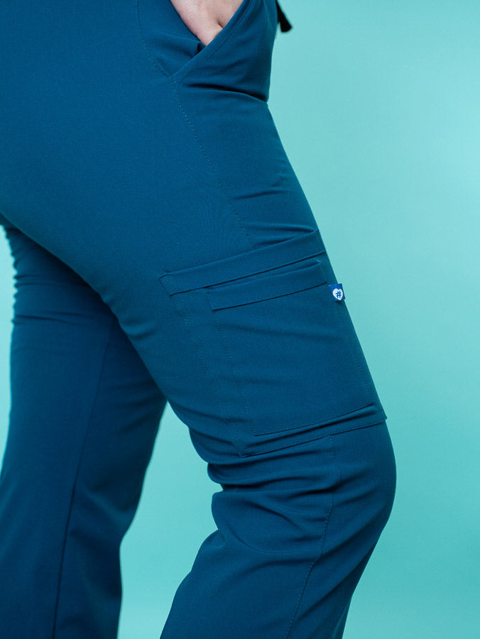 PANTALON AMARAL RECTO AZUL PETROLEO