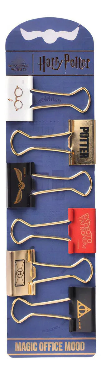 Mooving - Binder Clips 25mm x 6 Harry Potter