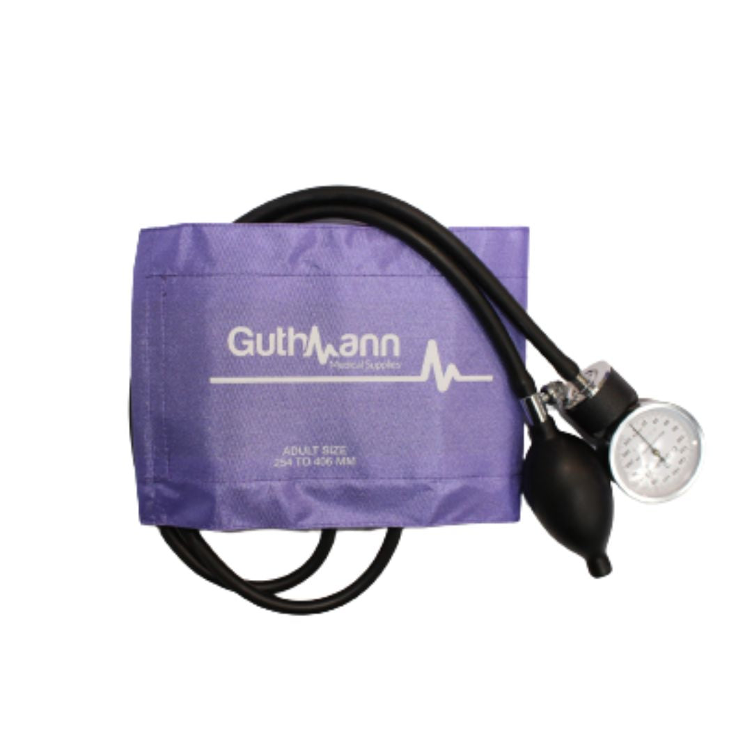 Kit de Toma Presión Aneroide más Fonendoscopio Guthmann – Adulto Morado
