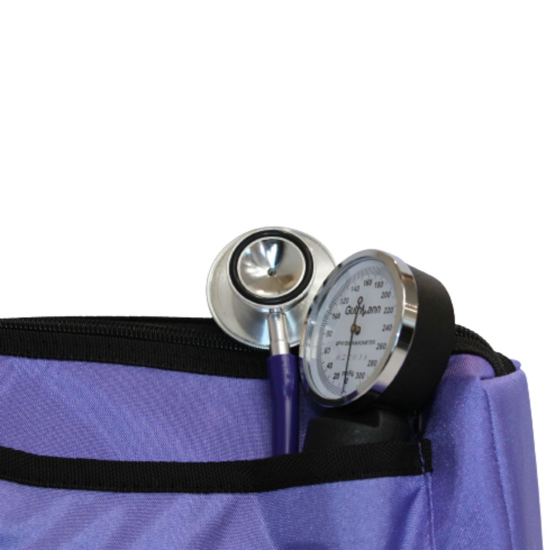Kit de Toma Presión Aneroide más Fonendoscopio Guthmann – Adulto Morado