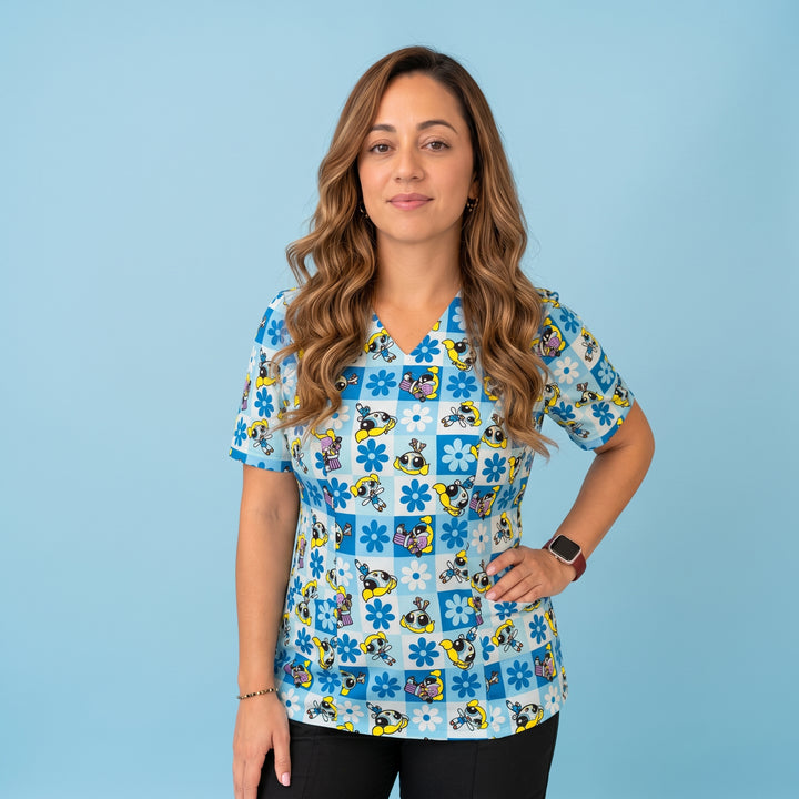 TOP CELESTE BURBUJA