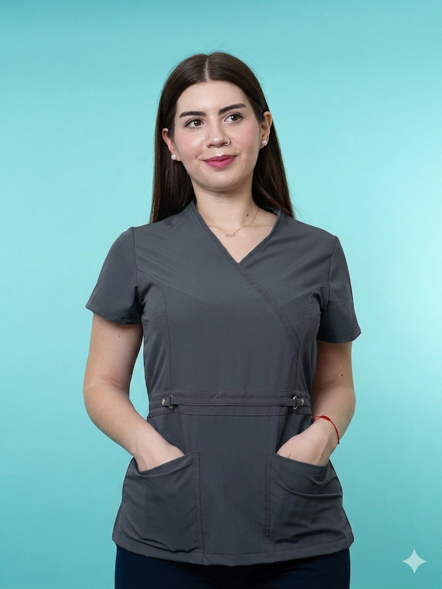 Top Mujer Onix Gris oscuro