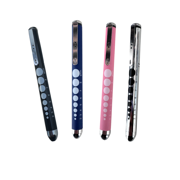 Linterna Medica de Aluminio Graduada Azul Marino