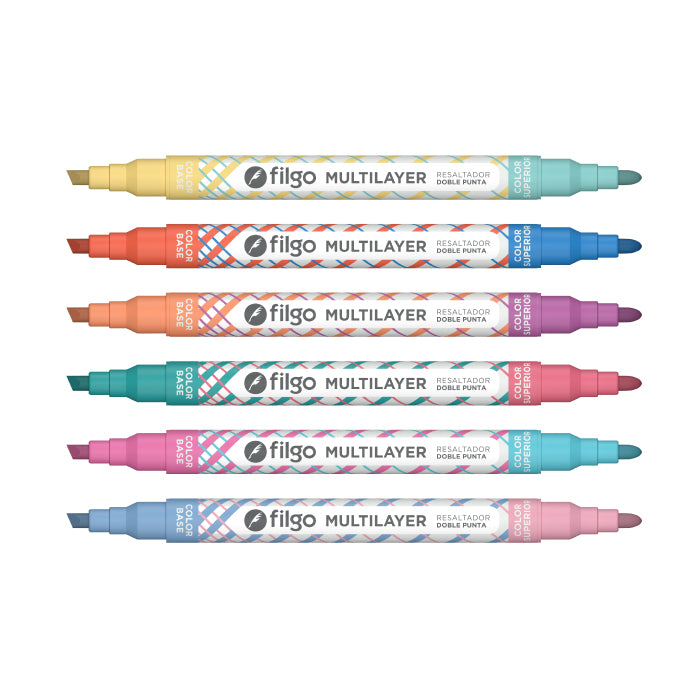 Filgo - Resaltador creativo doble punta Multilayer