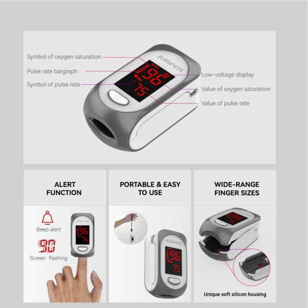 Oxímetro de Pulso Adulto SPA30 – Jumper