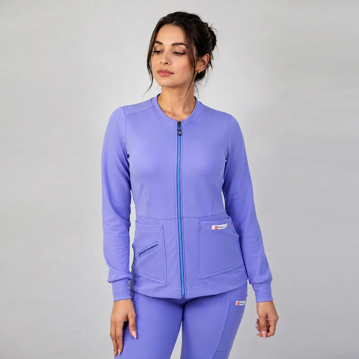 Polerón Clínico Mujer Celeste PFC-3