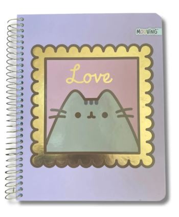 CUADERNO 1/2 OFICIO PUSHEEN 3 MATERIAS