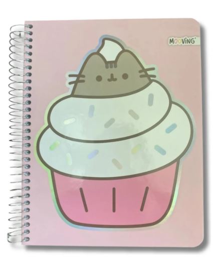 CUADERNO 1/2 OFICIO PUSHEEN 3 MATERIAS