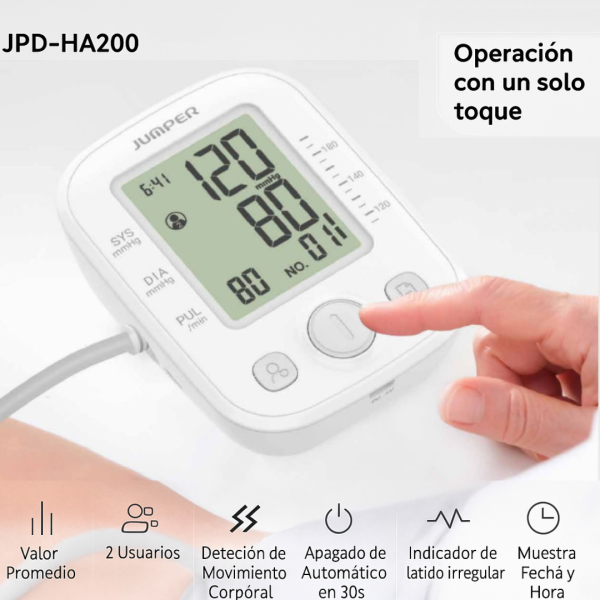 Toma Presión Digital Adulto JPD-HA200 – Jumper