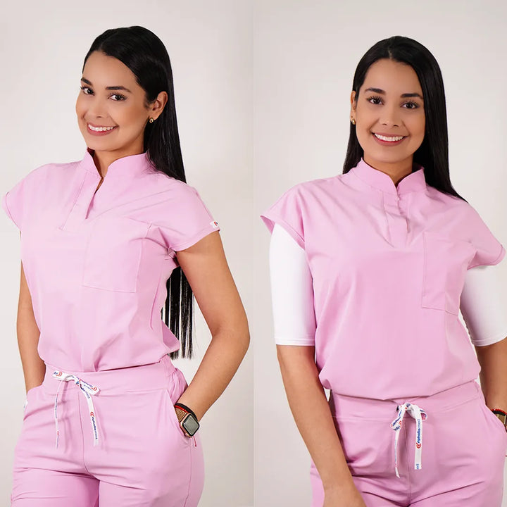 Delantal Anti fluidos Mujer Rosado AMAPOLA-19