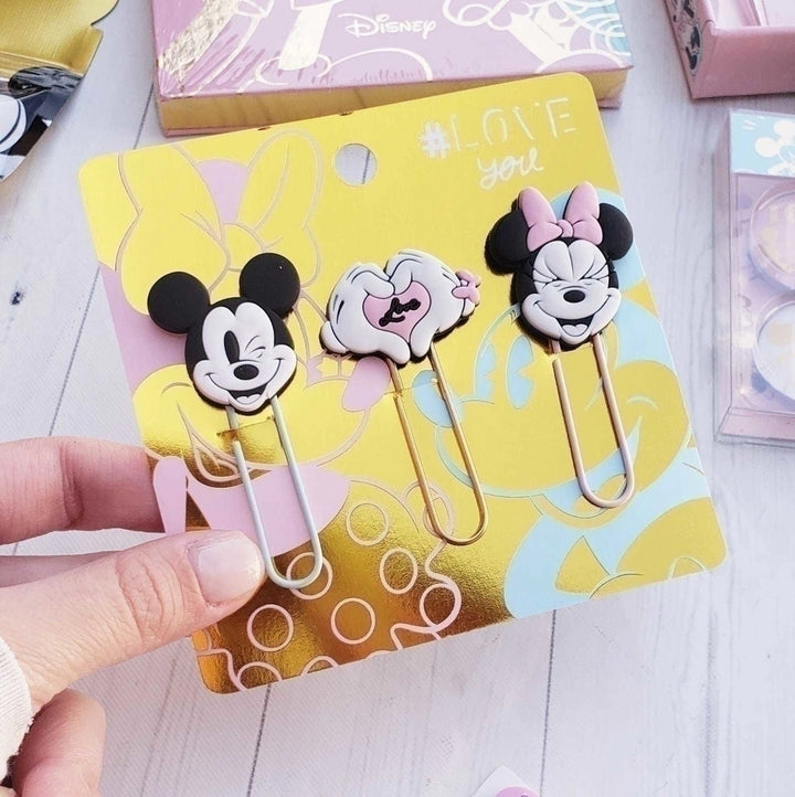 Mooving - Mickey y Minnie Fun Papper Clips x 3