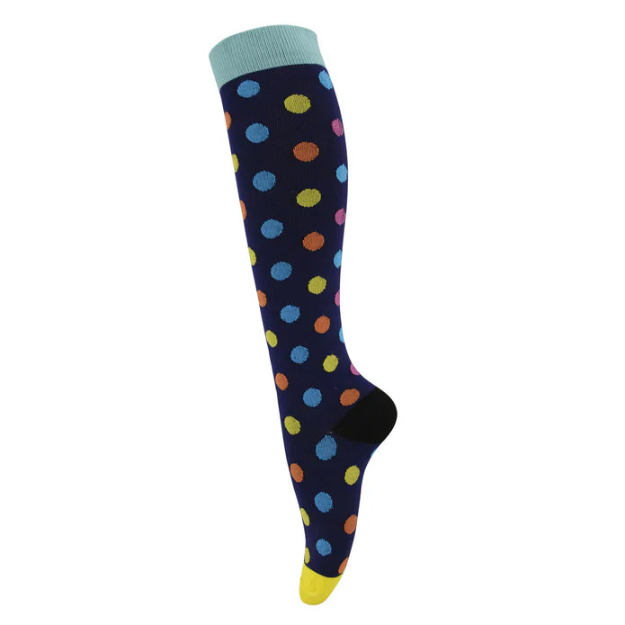 Medias de Compresión Lunares de Colores L-xl - Profesionales Forever