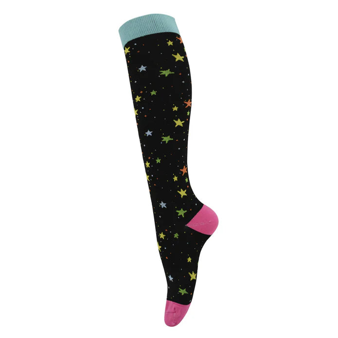 Medias de Compresión Estrellas Colores L-XL