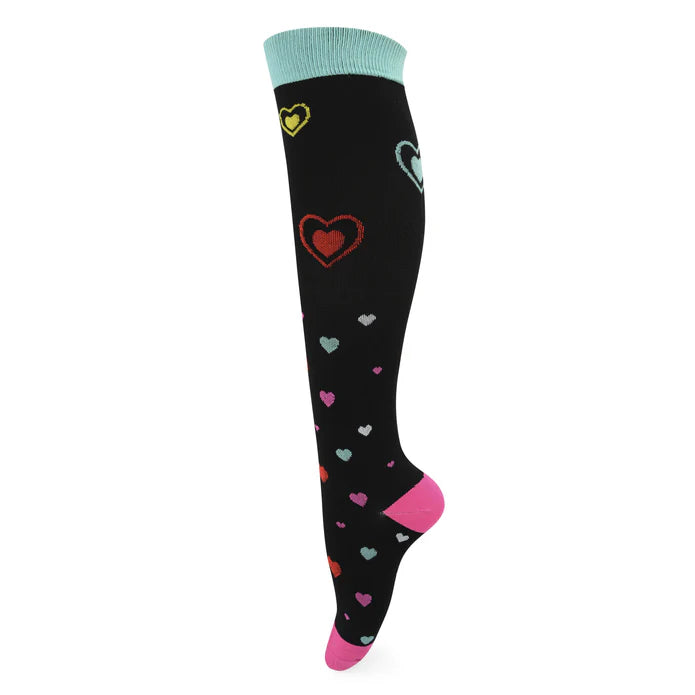 Medias de Compresión Corazónes Colores S/m - Profesionales Forever