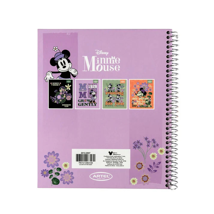 CUADERNO BOOK Minnie Spring 120 Hojas