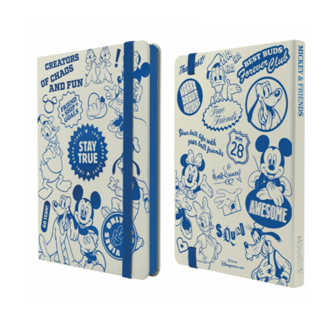 Mooving Notes A5 Tapa Dura Rayado Mickey & Friends