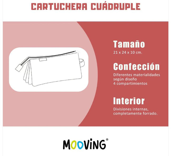 Estuche Cuádruple Stitch