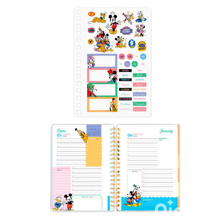 Mooving - Agenda 2026 Diaria Mickey & Friends