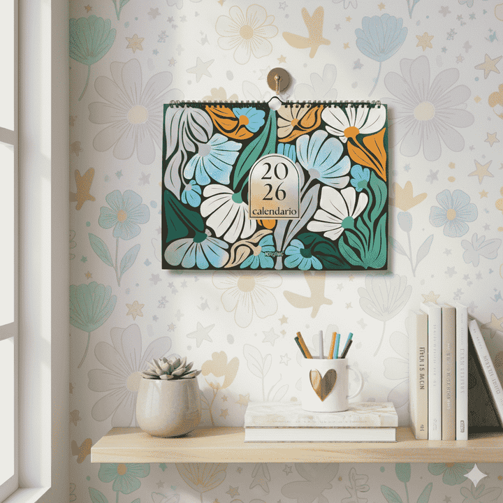Mooving - Calendario 2026 Floral 35x25cm