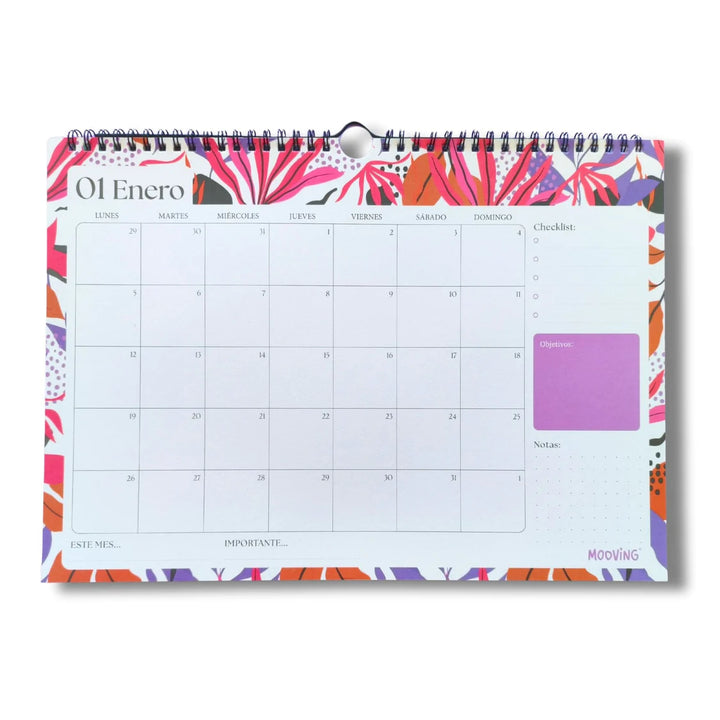 Mooving - Calendario 2026 Floral 35x25cm