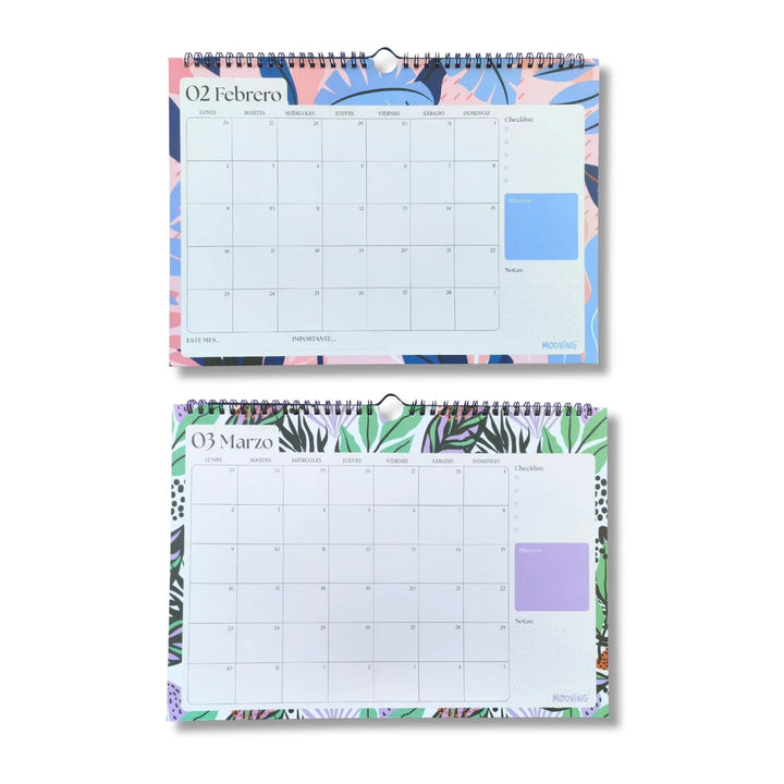 Mooving - Calendario 2026 Floral 35x25cm